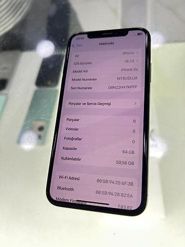 iphone x satış: IPhone Xs, 64 GB, Space Gray, Face ID — 7