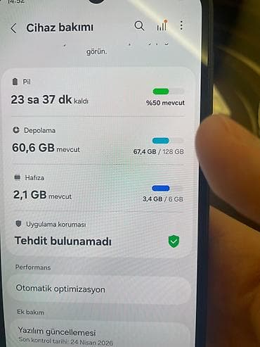 iphone 7 batarya: Samsung Galaxy A24 4G, rəng - Qara, Barmaq izi — 7
