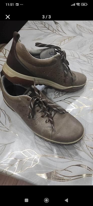 Ayaqqabılar: ECCO kişi ayaqqabısı - Model: gündəlik/sportiv üslubda bağcıqlı - — 1