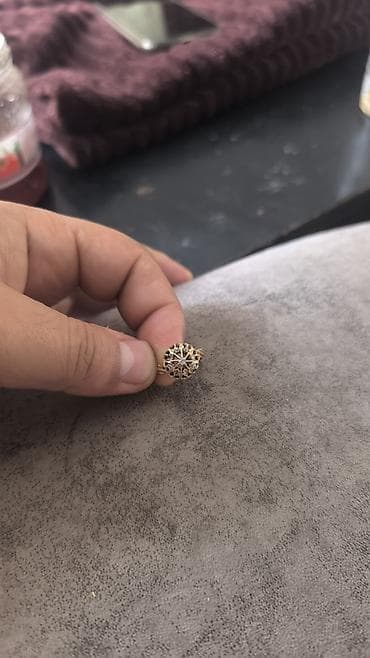 Toy, Üzük, Sarı qızıl, 583 Əyar, Brilyant, 0.26-0.50 Karat — 4