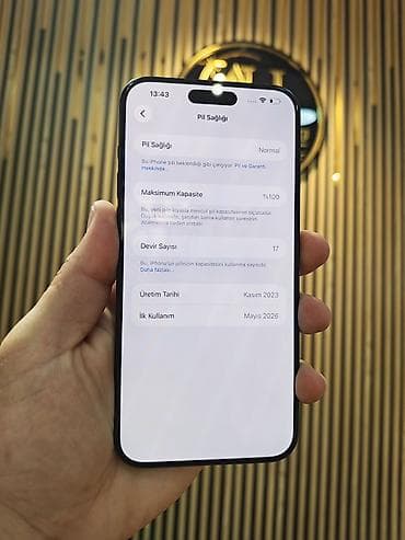 iphone watch: IPhone 15 Pro Max, 512 GB, Black Titanium, Zəmanət, Simsiz şarj, Face ID — 2