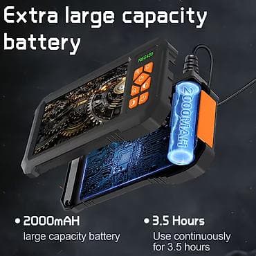 4.3 Düym IPS LCD Ekranlı Sənaye Endoskopu, 8mm Tək Linzalı IP67 Su — 3