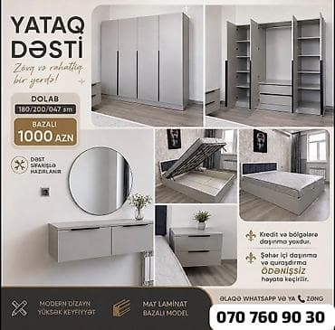 Yataq dəsti – zövq və rahatlıq bir yerdə! Tərkib: - Bazalı çarpayı lalafo.az -da Yataq dəsti – zövq və rahatlıq bir yerdə! Tərkib: - Bazalı çarpayı