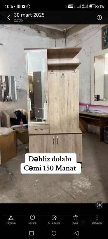 kalidor: Açılan, 1 qapı Düz dolab, Dəhliz dolabı, Rusiya — 16