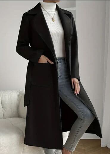 toxunma papaq modelleri: Palto, M, rəng - Qara — 2