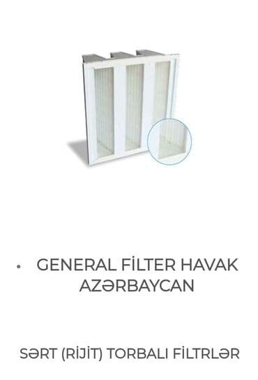 Salonun hava filterləri: General Filter Havak - İtalyan brendi olub hazırda Türkiyədə də — 5