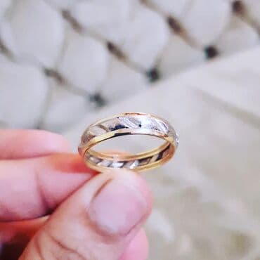 tək qaş: Alyans, Üzük, Sarı qızıl, 750 Əyar, Qaşsız — 2