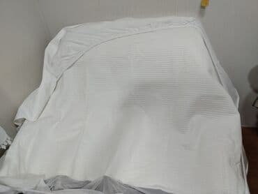 ткань белая: Новый Односпальный Хлопок Наматрасник, Самовывоз — 6