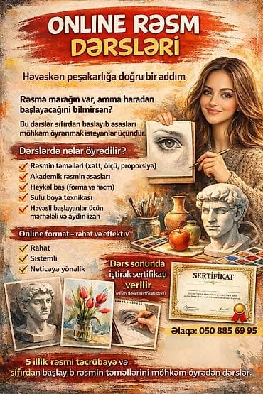 Online Rəsm Dərsləri – həvəskardan peşəkarlığa doğru addım Kimlər