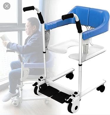 xəstə unitazı: Çoxfunksiyalı xəstə daşima qurqu köçürmə kreslosu – evdə baxım üçün — 7