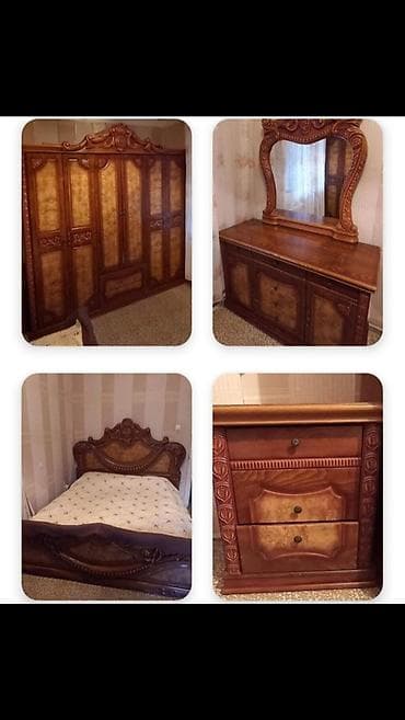 islenmis mebel alanlar: 2 təknəfərlik çarpayı, Dolab, Komod, 2 tumba, İşlənmiş — 1