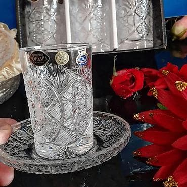 110 v: Çex xrustal bohemia firmasi 6 eded stekan 110 azn 6 eded nelbeki 115 — 2