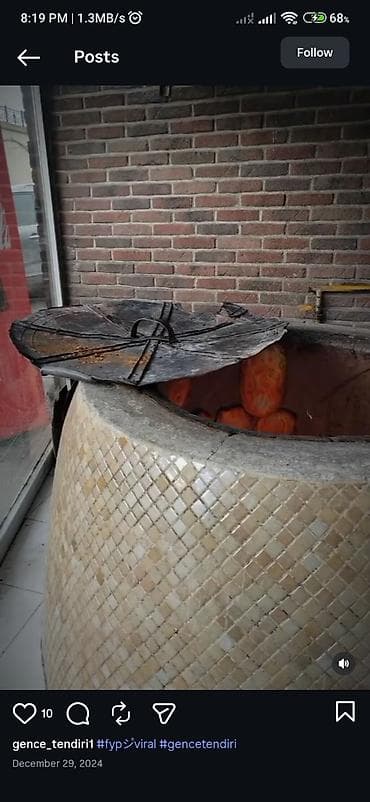 Тандыр: Razinde ki tendir evine yapıcı xemirci qizardan ve satıcı teleb — 1