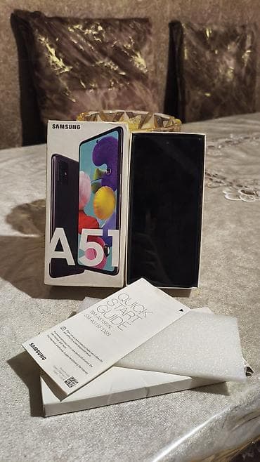 samsung note 1: Samsung Galaxy A51, 128 GB, rəng - Qara, İki sim kartlı — 1