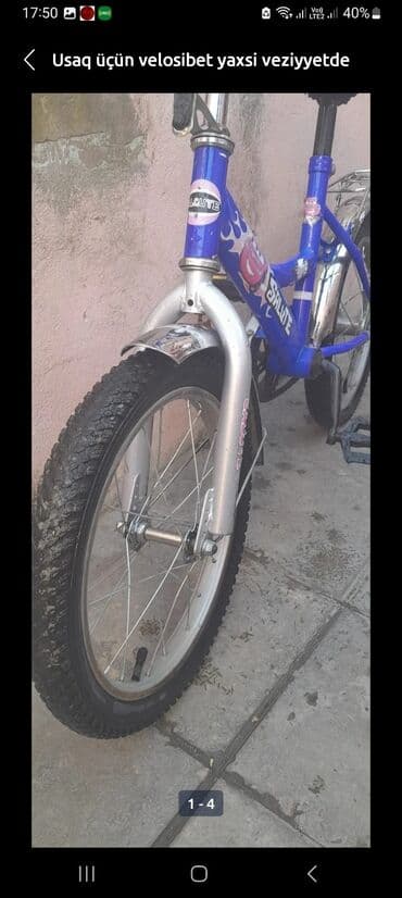 İşlənmiş İki təkərli Uşaq velosipedi 16", Ünvandan götürmə