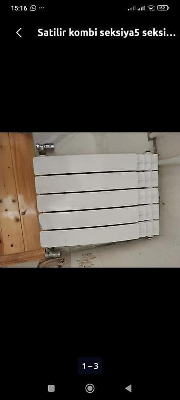 5 seksiya radiyatir satılır 1 eded