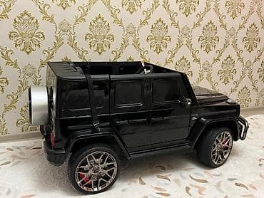 marvel oyuncaq: Uşaq üçün elektrikli maşın – Mercedes-Benz G-class üslubunda, qara — 1