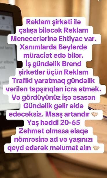 hovsan iş elanları: Marketoloq tələb olunur — 1