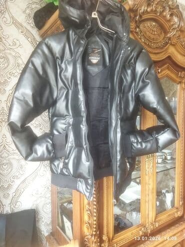 dəri gödəkcələr: Koja papaqli kurtka soyuq kuley kecirmir isti saxliyir — 2