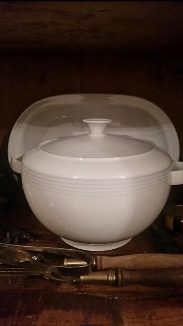 Nahar dəsti, rəng - Ağ, Farfor, 6 nəfərlik, Almaniya — 2