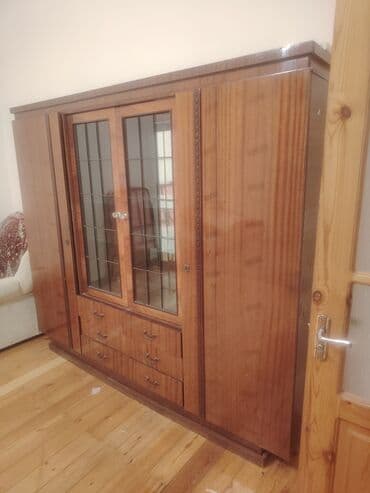 taxta dolab: Açılan, 4 qapılı Düz dolab, Bufet — 2