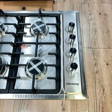 qaz 3: Qaz peci qaz piltesi. 3 qaz 1 elektirikli. sethi paslanmayan — 2