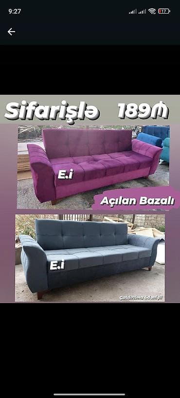 acılıb yığılan divan: Di̇van-kravat, Bazalı, Açılan — 1