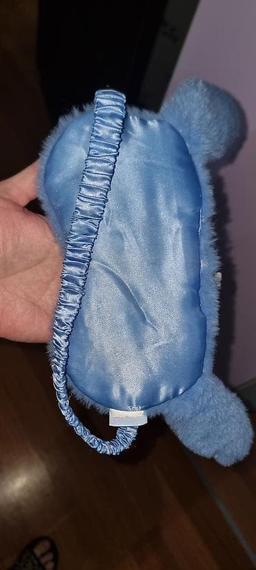 su hovuzu: Stich temalı yumşaq yuxu maskası - Material: Ön hissə plyuş kürklü — 2