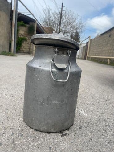 молочный гриб купить: Alüminium süd bidonu - Material: qalın alüminium - Həcmi: təxminən — 3