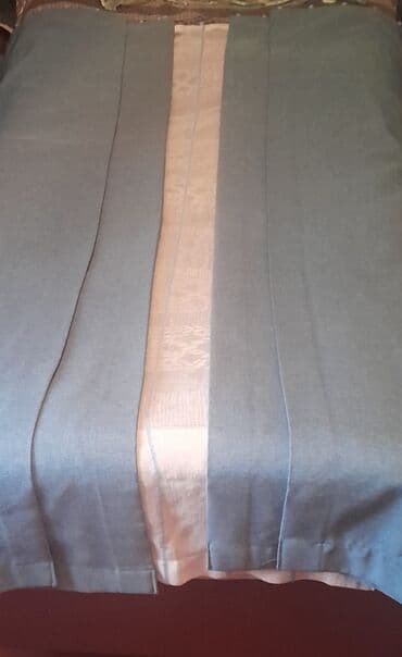 tül pərdələr: Новый, Занавеска, цвет - Голубой, Бесплатная доставка — 3