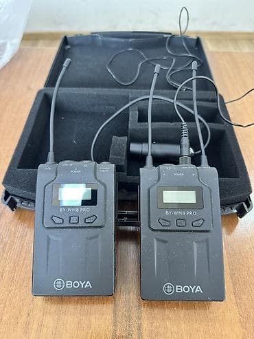 bluetooth: BOYA BY-WM8 Pro ikikanallı simsiz lavalier mikrofon sistemi Komplekt — 4
