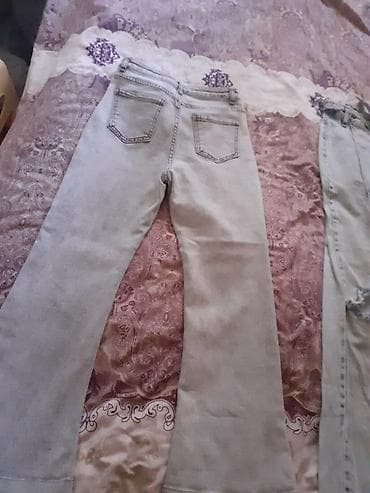 qadin geyim: Şalvar, Zara, XS, rəng - Qırmızı — 10