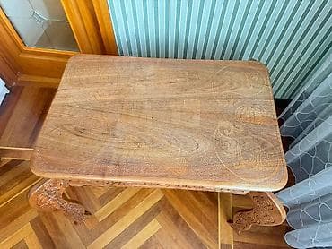 стол с зеркалом: Для гостиной, Нераскладной, Прямоугольный стол, 2 стула — 2