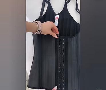 25 sumuklu Maykali (asqili) Latex Korset. Uzunlugu 34 sm, Columbia