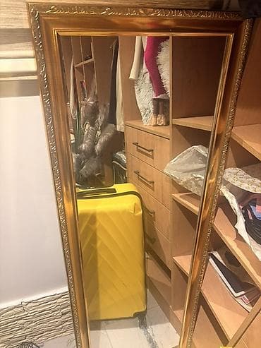 Güzgü Döşəmə üstü, Düzbucaqlı, Çərçivə ilə