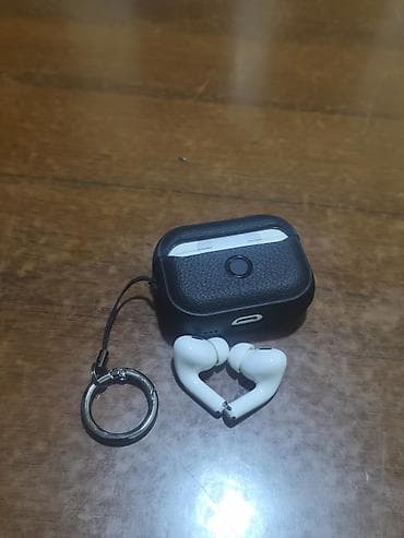 ipod ikinci el: Apple AirPods Pro2 simsiz qulaqlıqlar + qara qoruyucu qab - Model — 2