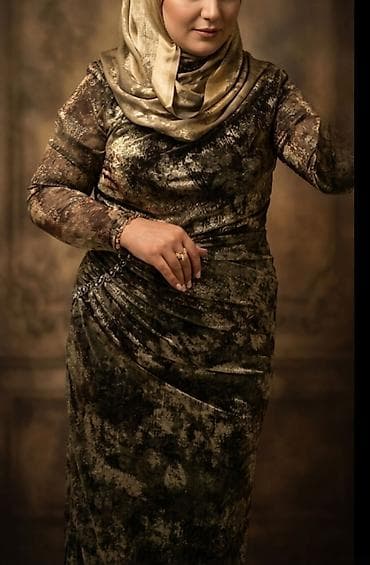 hicab sekilleri: Ziyafət donu, Maksi, Massimo Dutti, XL — 1