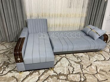 Ev üçün mebel: Künc divan, Yeni, Açılan, Bazalı, Vеlur parça, Şəhərdaxili pulsuz çatdırılma — 2