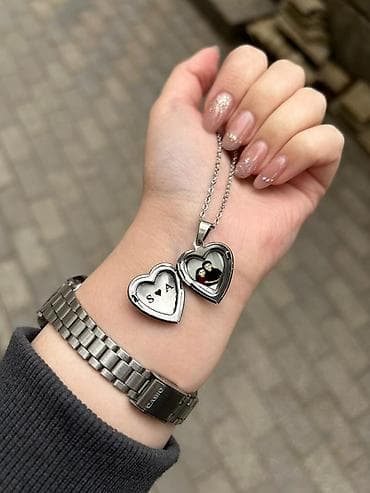 kişi qol saat: Şəxsi dizaynlı “locket” qolbaq/kulon asılqanları - Material — 3