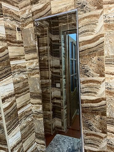 ev ucun dekorlar: Güzgü Döşəmə üstü, Düzbucaqlı, Sadə, Çərçivə ilə — 2