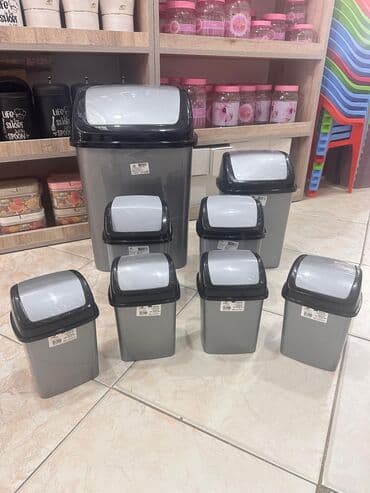 zibil qutusu: Ofis və ev üçün zibil qabı – praktik və rahat Plastik zibil qutusu – — 5