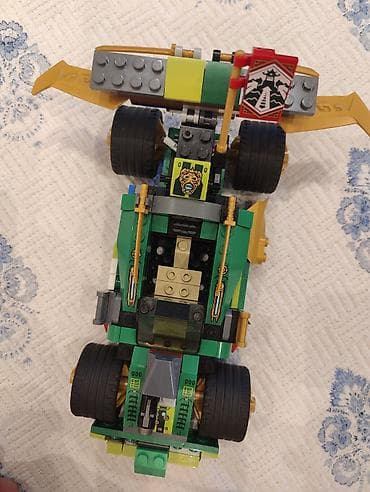 labubu oyuncaq: LEGO NINJAGO yaşıl yarış avtomobili konstruktoru - Tema: NINJAGO – — 1