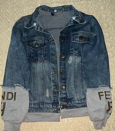 Qadın ayaqqabıları: Denim gödəkçə – kapüşonsuz, düyməli model 2 ədəd cins jilet – L və — 3