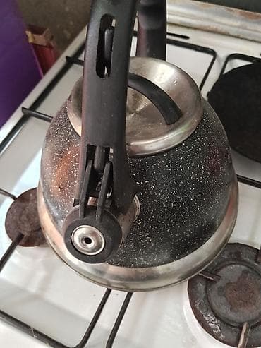 qara sam: Qaz sobası üçün fit çalan çaydan - Material: paslanmayan polad gövdə — 2
