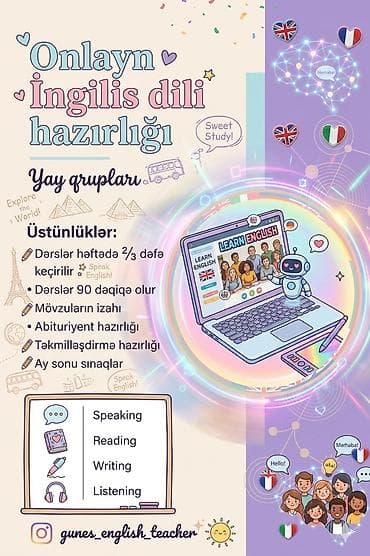 Müəllim, İndilis dili, 5 ildən artıq təcrübə, Dəyişən qrafik lalafo.az -da Müəllim, İndilis dili, 5 ildən artıq təcrübə, Dəyişən qrafik