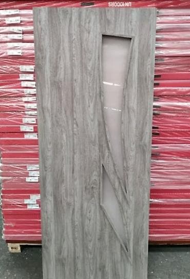 qapi dekoru: Daxili qapı paneli – müasir dizayn - Material: ağac teksturalı — 2