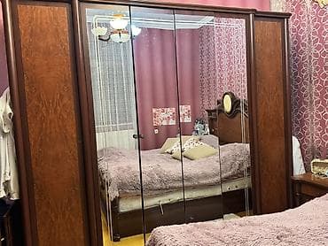 setka qapi: 5 qapı, Güzgülü, Qəhvəyi, Digər material, Kupe, Düz dolab — 1