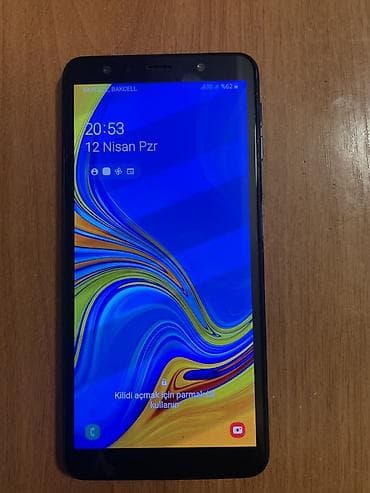 Samsung Galaxy A7 2018, rəng - Mavi, Barmaq izi