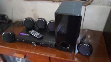 səs gücləndirci: Musigi mərkəzi LG 5,1 resiver Aux, Usb,Fm radio,Dvd cd mp3 6 dənə — 1