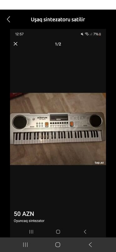 Akkordeonlar: Bu, uşaqlar üçün hazırlanmış qırmızı rəngli akustik gitaradır — 5